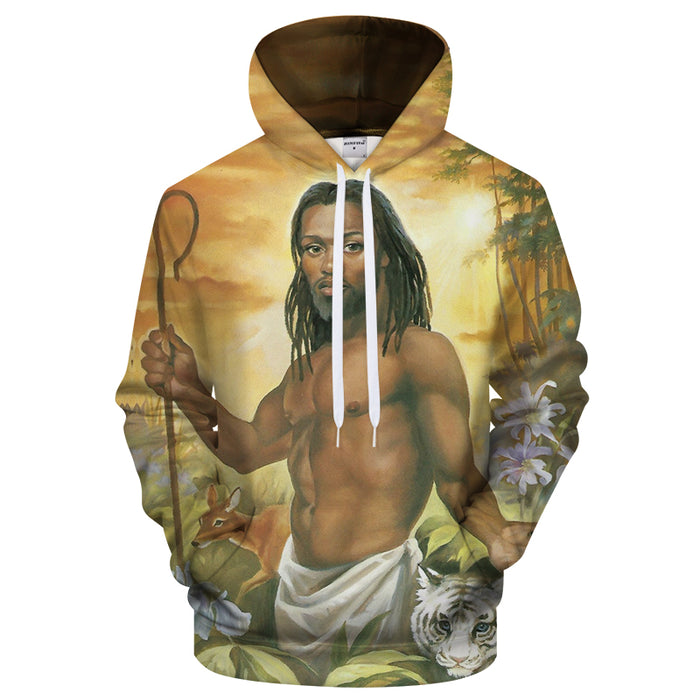 Jesus Hoodie 3D Sweatshirt Pullover Hoodie