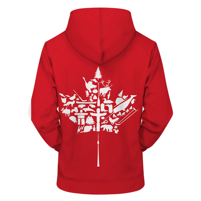 Canadian Icons 3D - Sweatshirt, Hoodie, Pullover