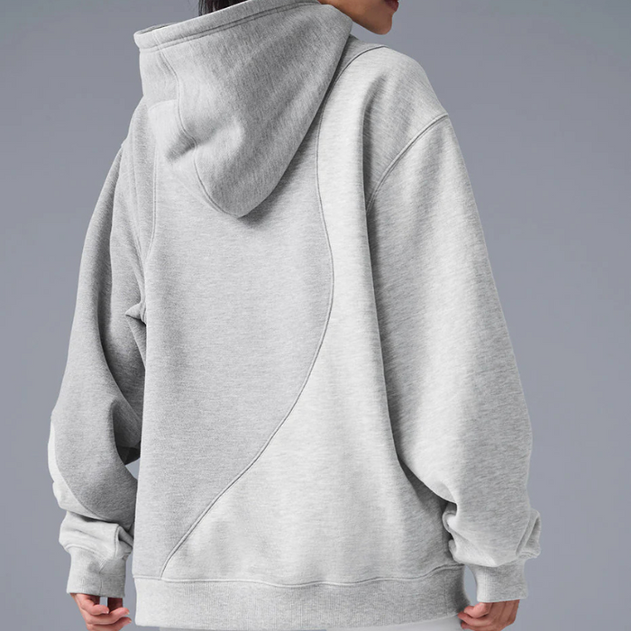 Soft Textured Wave Hoodie