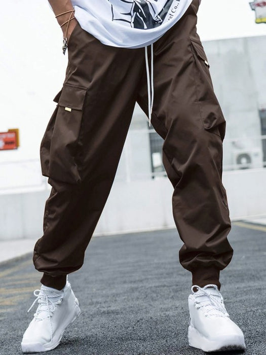 Hoodie With Pocket Cargo Pants Set