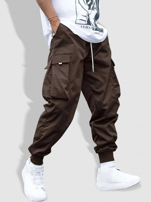 Hoodie With Pocket Cargo Pants Set