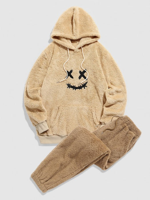 Cartoon Style Hoodie And Pants Set