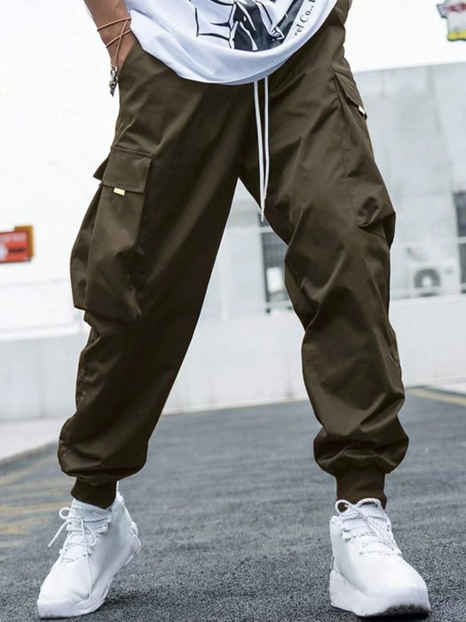 Fleece lined Hoodie And Techwear Cargo Pants Set