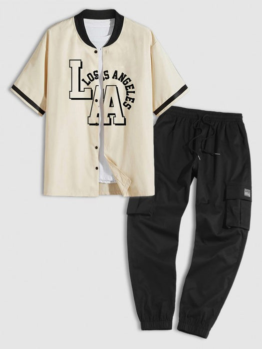 Los Angeles Baseball Printed Shirt And Pants