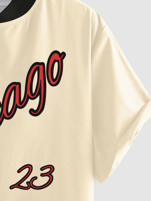 Chicago Printed Shirt With Jogger Pants