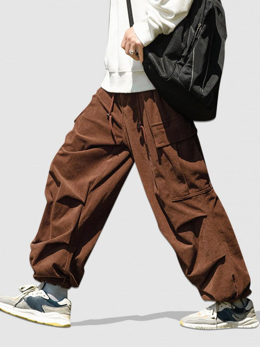 Front Pockets Corduroy Shirt And Pants
