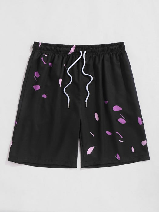 Mountain Flowers And Shorts Set