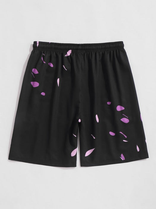 Mountain Flowers And Shorts Set