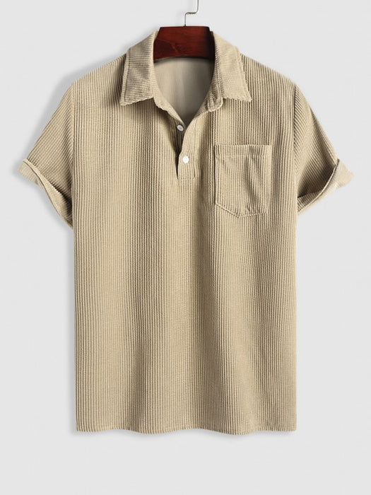 Polo Collared Shirt and Two Tone Shorts