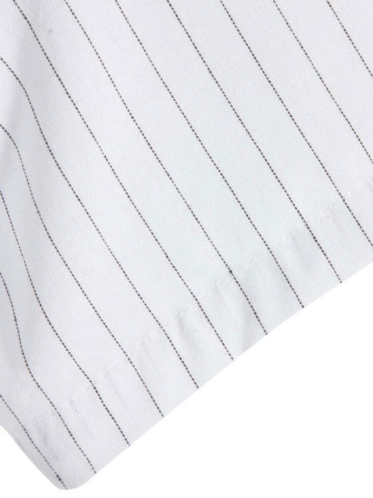 Vertical Pattern Striped Shirt And Drawstring Shorts