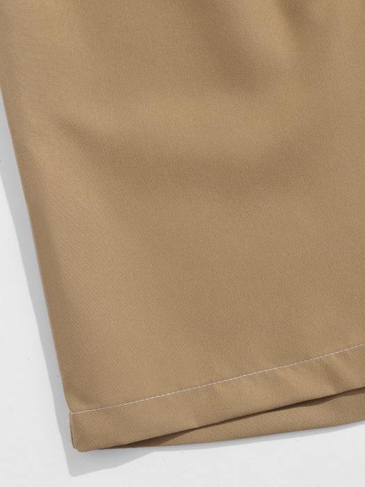 Bear Print Short Sleeve T Shirt And Basic Casual Shorts Set