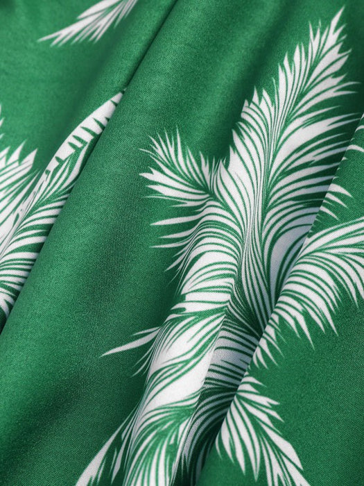 Coconut Tree Printed Shirt And Shorts