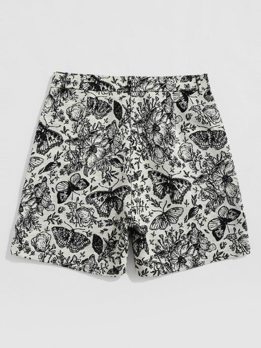 Butterfly Pattern T Shirt And Shorts