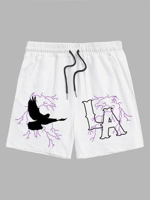 Eagle Letter T Shirt And Shorts