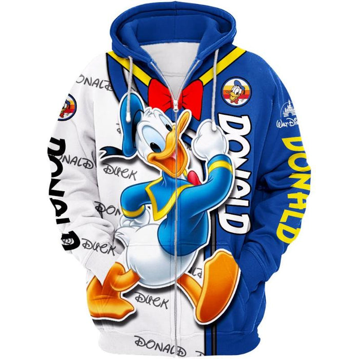 Cartoon Character Hoodie And Leggings Set