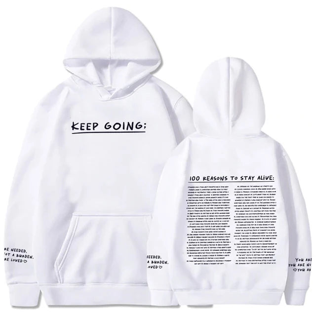 100 Reasons To Stay Printed Hoodie