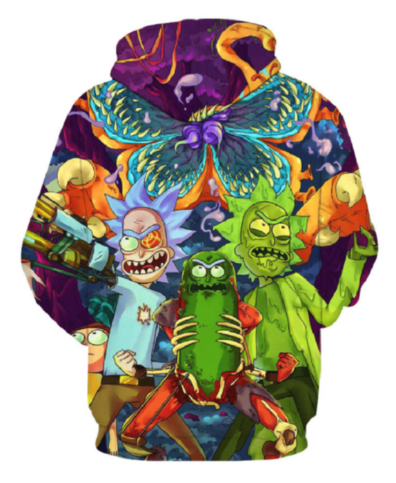 Rick And Morty Pullover Hoodie