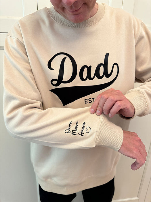 Dad Custom Apparel Sweatshirts T Shirts And Hoodies with Kids Names