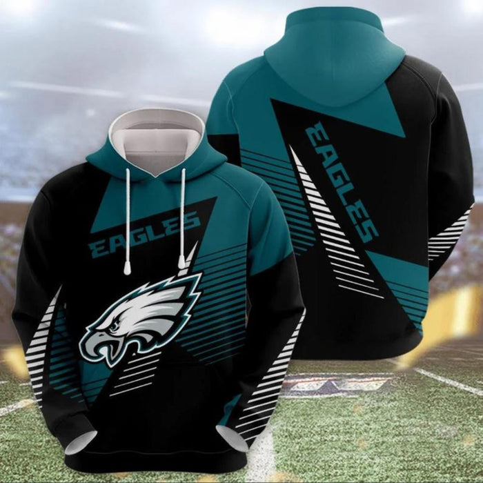 Eagles Football Themed Champion 3D Hoodie