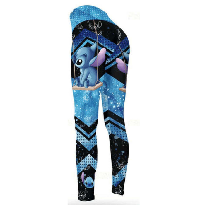 Customizable Stitch Pattern Hoodie And Leggings Set