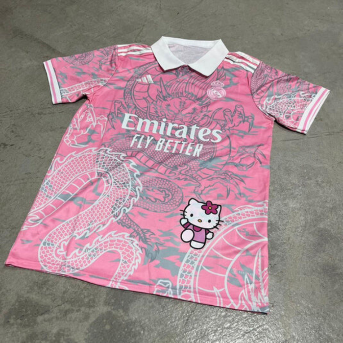 Custom Real Madrid Hello Kitty Jersey Tshirt