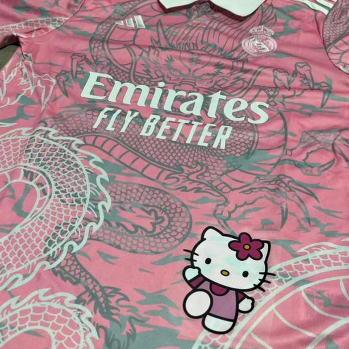 Custom Real Madrid Hello Kitty Jersey Tshirt