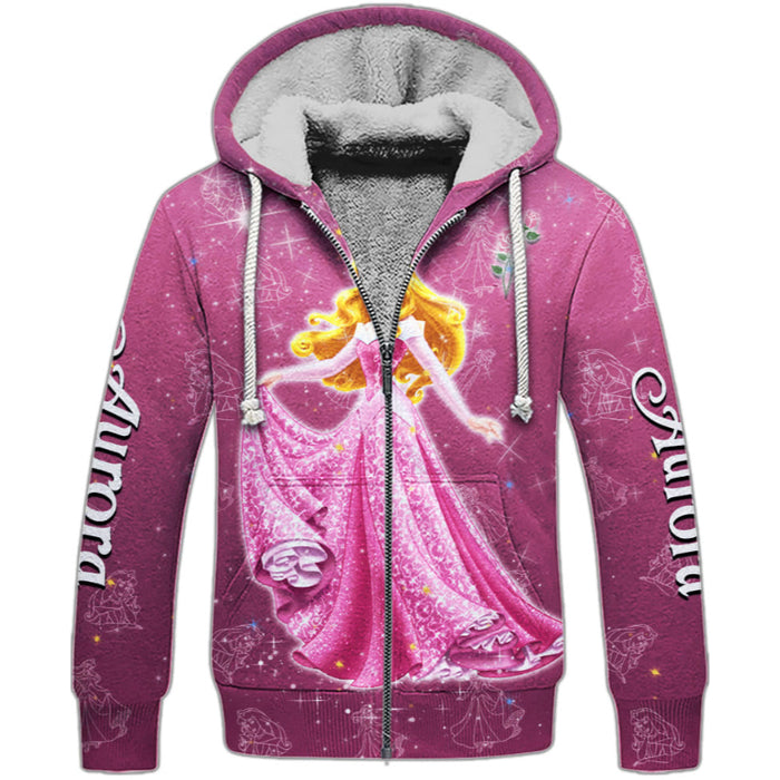 Aurora Princess Pattern Hoodie And Sweatshirt