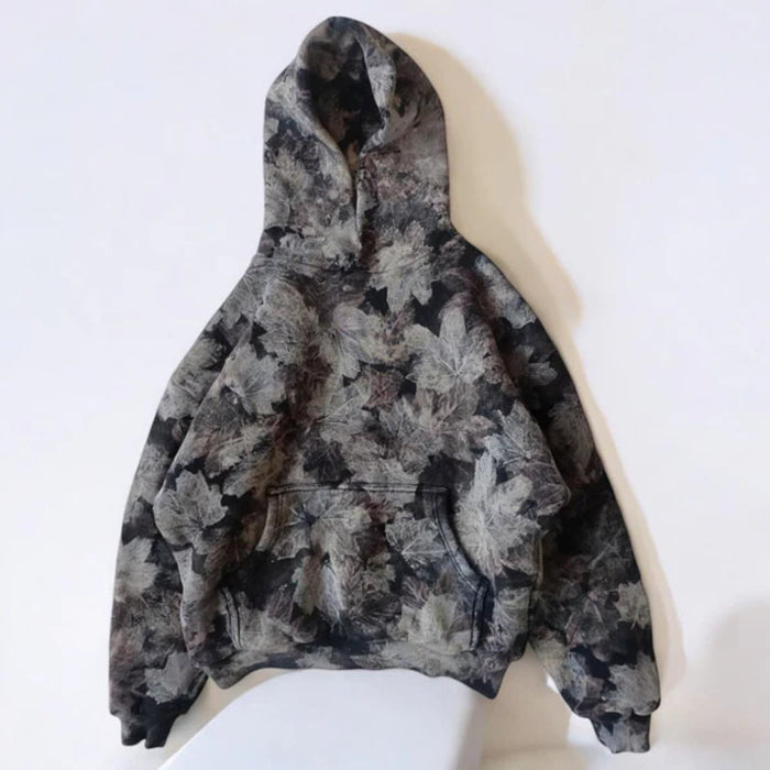 Autumn Leaf Printed Hoodie