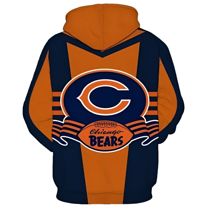 Chicago Bears All Over Print Hoodie