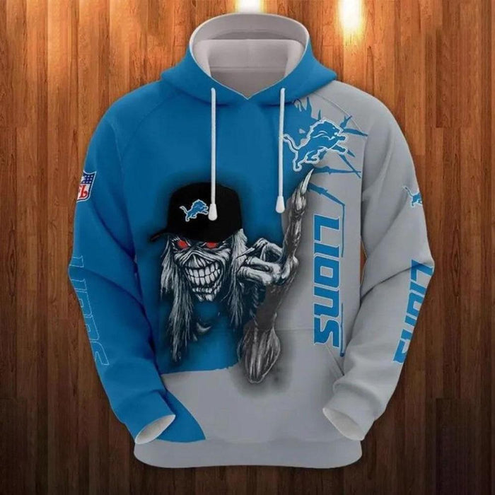 Lions Football Champion Print 3D Hoodie