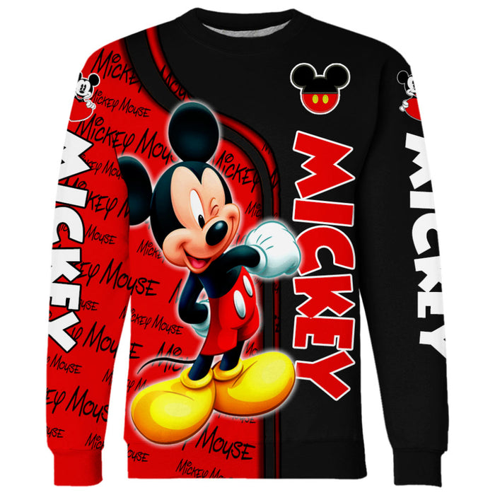 Mickey Mouse Themed Hoodie And Leggings Set