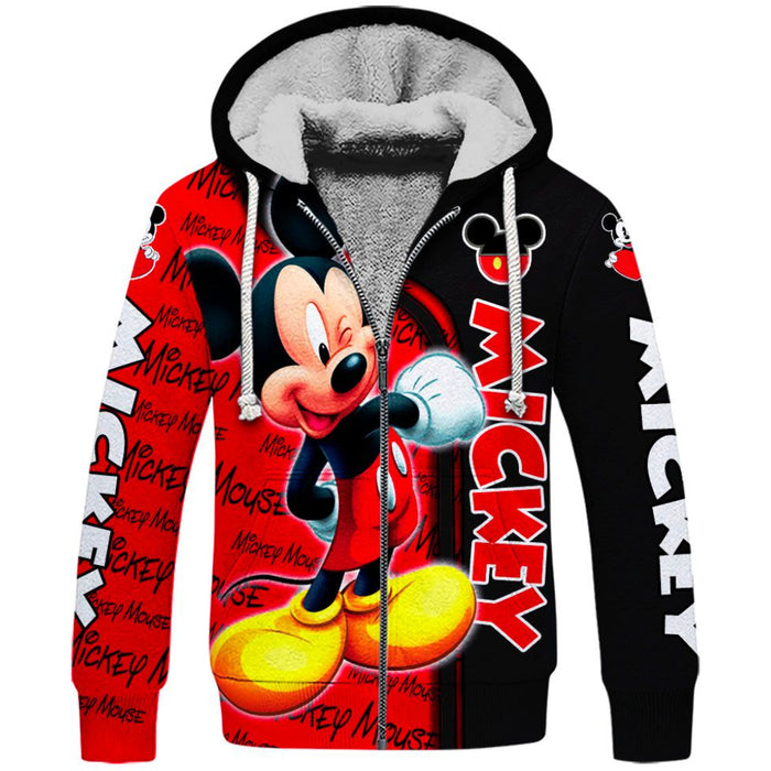 Mickey Mouse Themed Hoodie And Leggings Set