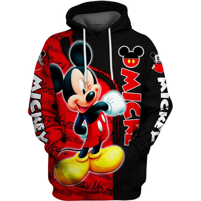 Mickey Mouse Themed Hoodie And Leggings Set