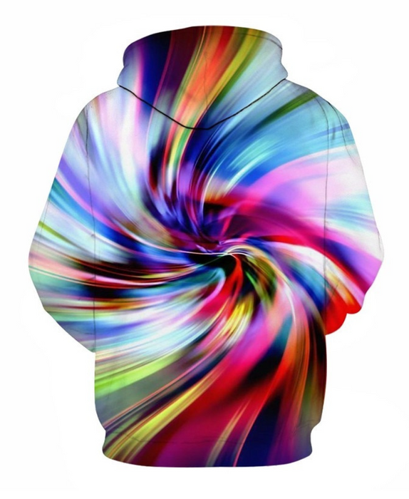 Rainbow Digital Swirl Hoodie