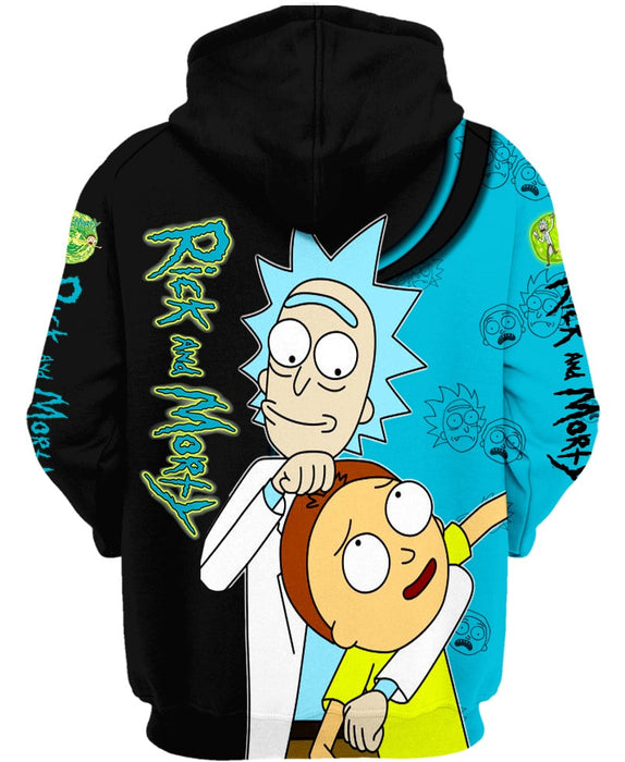 Rick And Morty Zip Up Hoodie