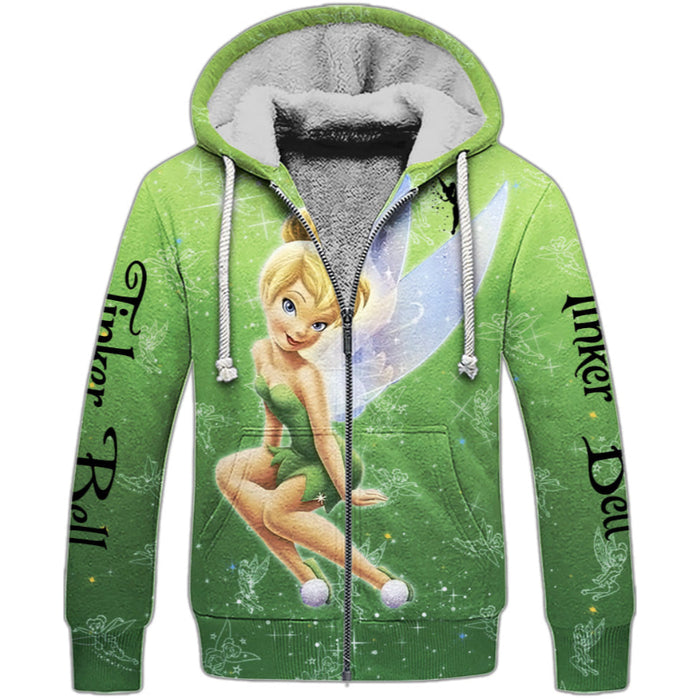 Tinker Bell Glitter Castle Hoodie And Sweatshirt