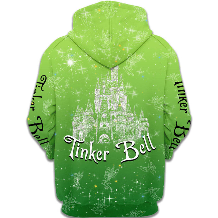 Tinker Bell Glitter Castle Hoodie And Sweatshirt