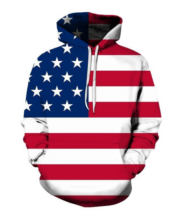 USA Flag Hoodie