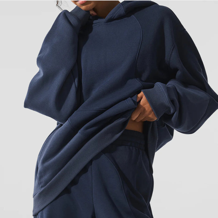 Soft Textured Wave Hoodie