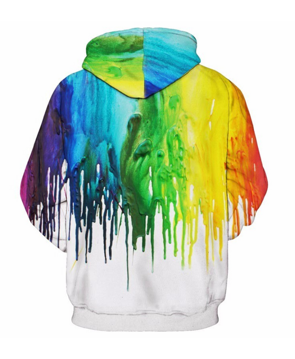 Vibrant Dripping Paint Hoodie