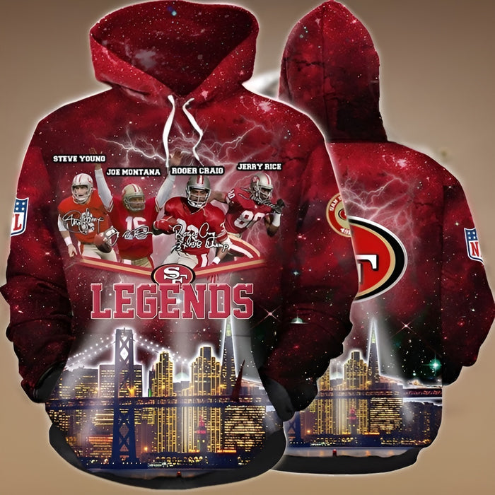 San Francisco 49ers Legends 3D Tribute Pullover