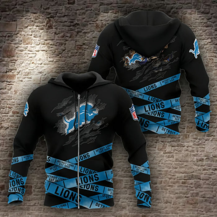 Detroit Lions Stylish Graphic Hoodie