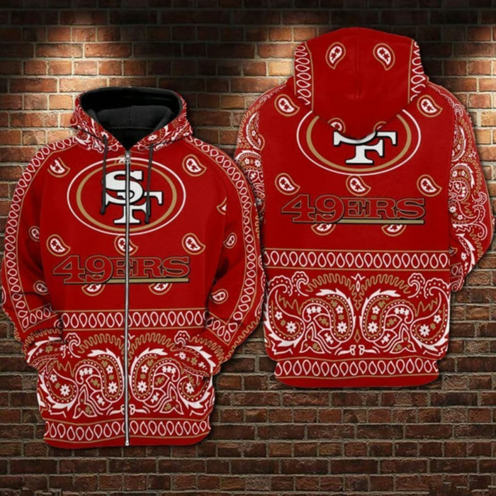 San Francisco 49ers Bandana Style Hoodie