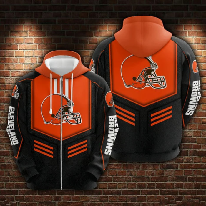 Cleveland Browns Classic Team Printed Hoodie