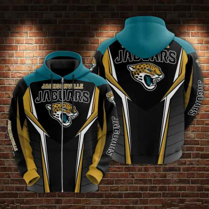 Jacksonville Jaguars Printed Football Team Hoodie