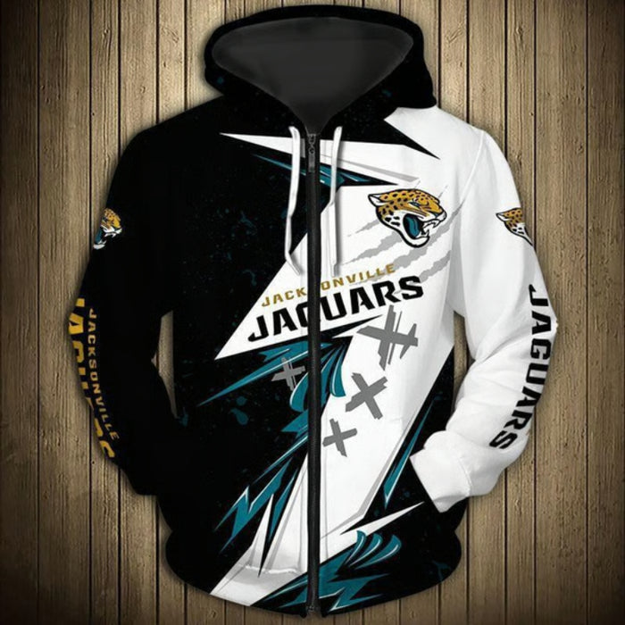 Jacksonville Jaguars Patterned Hoodie For Everyday Wear