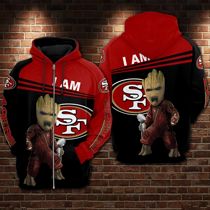 San Francisco Fan Hoodie With Character Design