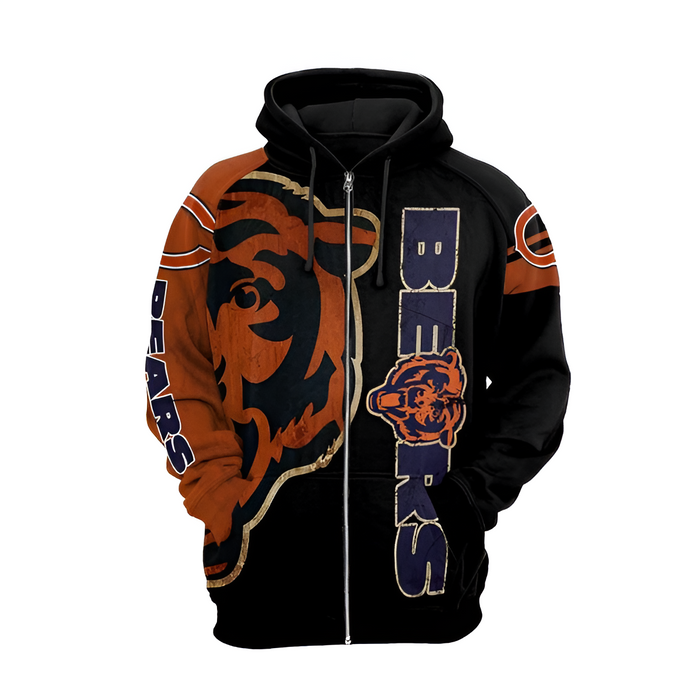 Chicago Bears Design Hoodie For Casual Wear