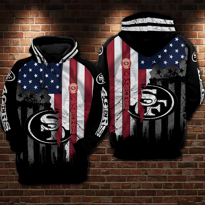 San Francisco 49ers American Flag Hoodie