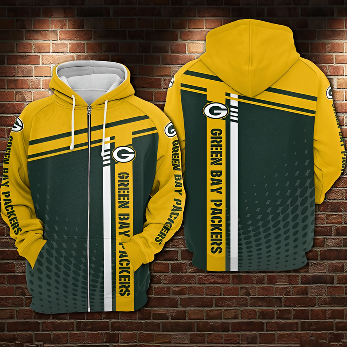 Green Bay Packers  Athletic Hoodie With Graphic Details